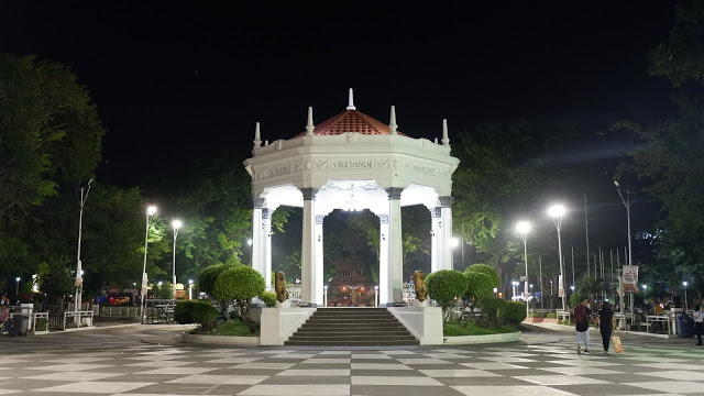 bacolod city plaza at night