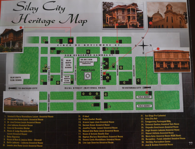 silay city heritage map