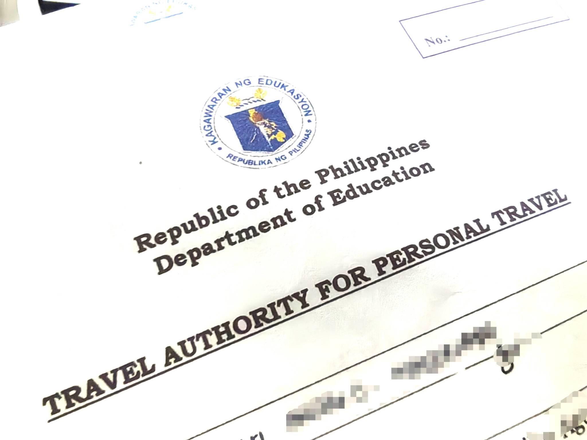 authority to travel deped download